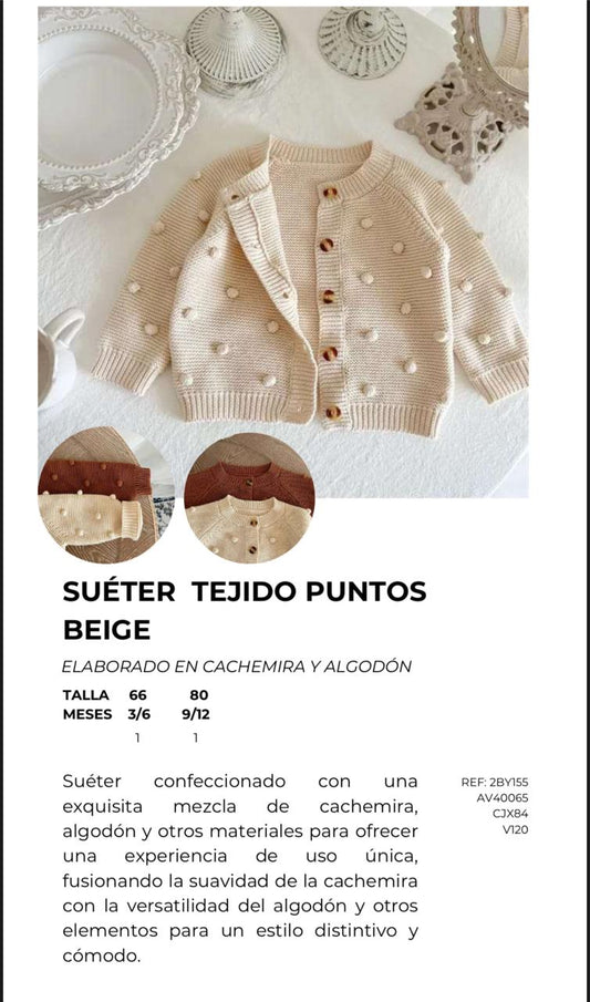 SUETER PARA BEBES DE PUNTOS