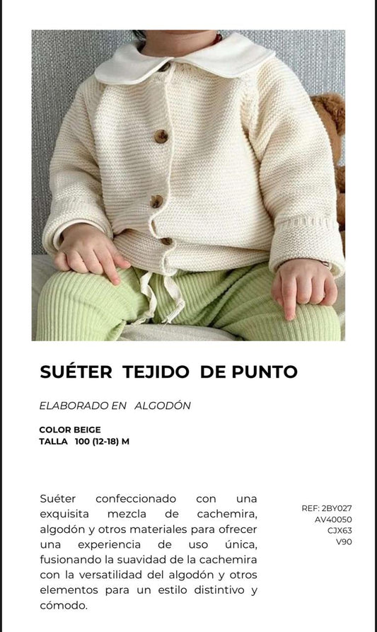 SUETER TEJIDO DE PUNTO