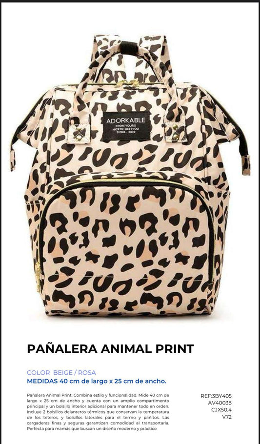 PAÑALERA ANIMAL PRINT